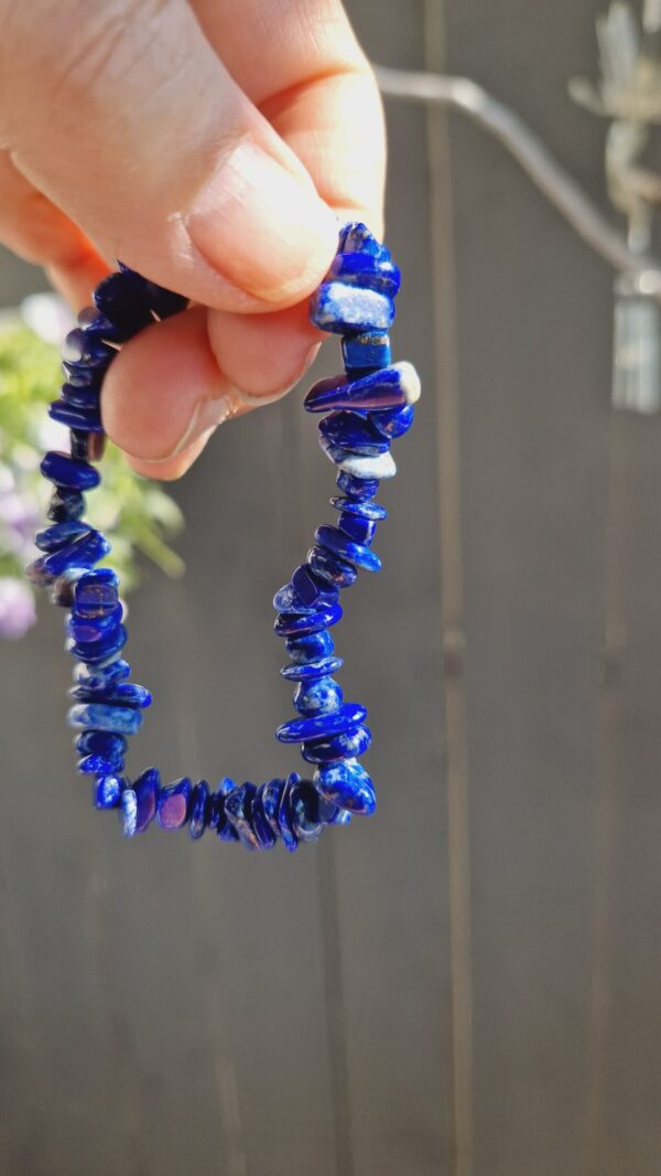 Lapis Lazuli chips-armbånd - Bilde 2