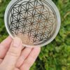 Selenitt-laddeplate -  "Flower of Life"
