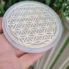 Selenitt-laddeplate -  "Flower of Life" - Bilde 3